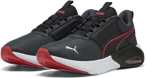 Puma X-Cell NOVA FS, Unisex Straßen-Laufschuh, Puma Black-for All TIME RED,