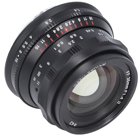Objectif Portrait d'appareil Photo, Objectif Portrait Plein Format 35 Mm pour la Photographie (Black)