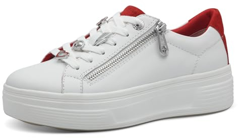 Tamaris Wide FIT Sneaker Materialmix Leder/Textil H-Weite
