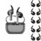 WADVCU 5 Pairs Ear Hooks for Samsung Galaxy Buds 3, Anti-Slip, Silicone, Black