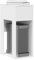 Gecheer Supporto a Torre per Computer con Cassetto Bianco 30x44x74 cm,Supporto Ergonomico per PC Monitor,Laptop,Computer,Dvd,Notebook, Supporto per Tastiera per Computer,P858731