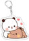 GAREGEAR Panda Bubu & Dudu Schlüsselanhänger – Kawaii Anime Cute Schlüsselanhänger, Stil 1, One size