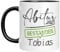 Personalisierbare Tasse zum Abitur 2025 mit Namen | Abitur bestanden | Geschenkidee für Schüler & Abiturienten | Junge & Mädchen (Schwarz)