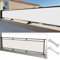 Filet D’Ombrage 65 x 120 cm 220 G/㎡, Polyester, Résistant, Déchirures, Vent, Brise Vue, Toile de Balcon Basic avec Cordes et Attache-Câbles pour Balcon Patio Clôture, Blanc