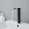 Wasserhahn mit Sensor, Automatischer Induktion Wasserhahn mit Einstellbar Temperatur 0-80°C, Erfassungsabstand 10cm, Berührungslose Badarmatur für Küche Badezimmer, Schwarz