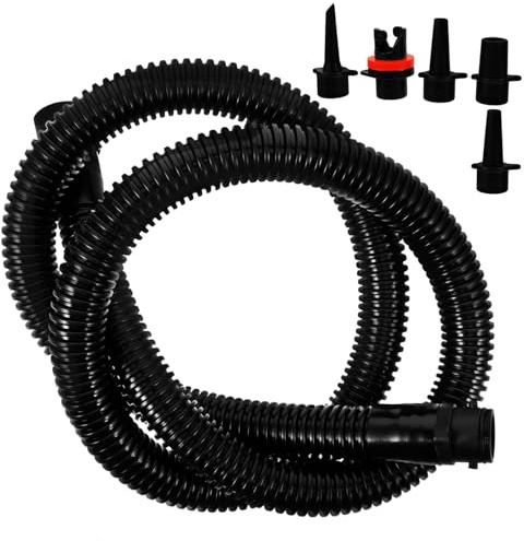 GANAZONO Tuyau de Pompe à Air Robuste pour Kayak et Bateaux Gonflables Accessoire Léger et Portable Compatible Compresseur et Paddle Gonflable Facile à Connecter pour Usage Extérieur