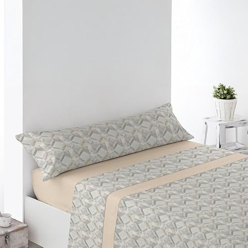 Rufino Díaz Juego Sábanas Pirineo Ateca Invierno 3 Piezas (Beige - 150 cm) - Taco Extra Suave para Adultos e Infantil - Sensación acogedora y de Confort