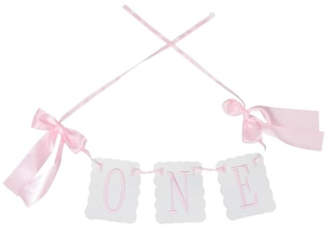 Rosa Hochstuhl Banner deko geburtstags hochstuhl banner one hochstuhl banner Beugen Sie ein Partybanner Wimpelbanner zum ersten Geburtstag eins Pink