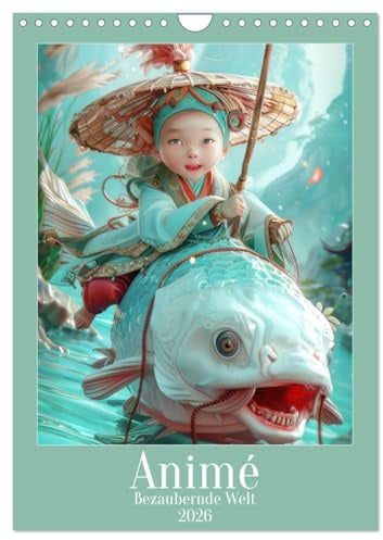 Animé - Bezaubernde Welt (Wandkalender 2026 DIN A4 hoch), CALVENDO Monatskalender