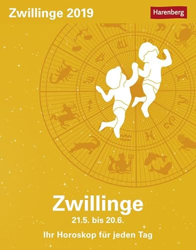 Zwillinge Sternzeichenkalender 2024: Tagesabreißkalender. Tischkalender 2024 mit täglichem Horoskop. Kleiner Kalender mit täglichem Blick in die ... - Ihr Horoskop für jeden Tag