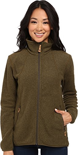 Fjällräven Damen Fleecejacke Stina, Dark Olive, L, 89464-633