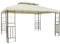Outsunny Cenador de Jardín 3x4m Pabellón para Exterior con Doble Techo de Ventilación y 4 columnas de Acero Estable para Fiestas Eventos Patio Crema