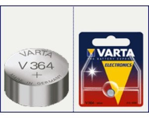 Knopfzelle Silberoxid - Uhrenbatterien 1 Stück Blister - Varta (V364/SR60) SR 621 SW / SR 60 SW / V 364 Varta 1BL by Varta