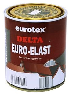 Pintura Impermeabilizante Tejado y Terrazas Transitables - Pintura Antihumedad Interior y Exterior - Delta Euroelast (Transparente, 750 ml)