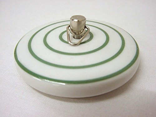 TAPON BAÑERA Lavabo BIDE Fregadero Standard Porcelana CIRCULOS Verde