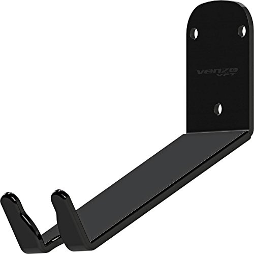 Venzo Fahrradpedal-Wandhalterung für den Innenbereich, Hakenhalterung, mit Reifenhalterungen, ideal für Garage und Schuppen (2)