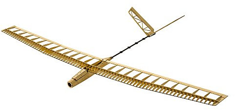 Dancing Wings Hobby UZI Kit d'avion planeur radiocommandé avec télécommande électrique en bois de balsa découpé au laser pour débutants (F1404)