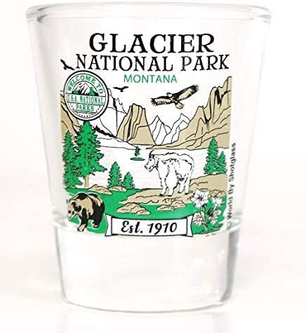 Gletscher Montana National Park Series Collection Shot Glas