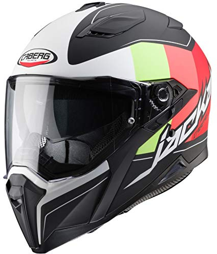 Caberg Jackal Imola Helm Schwarz/Weiß/Rot XL (61/62)