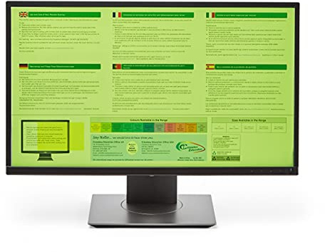 Crossbow Education 24-Inch Widescreen Monitor Overlay - Dyslexia and Visual Stress Friendly (Celery)