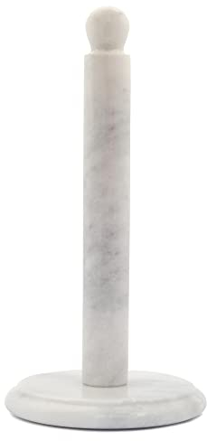 RADICALn Porte-Serviettes en Papier Blanc Fait à la Main en marbre avec Support - Porte-Rouleau de Papier Cadeau - Porte-Serviettes