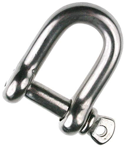 ARBO-INOX - Schäkel - Kurze Form - Rundschäkel - D Schäkel - Edelstahl A4 (10mm)