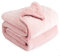 Cottonblue Gewichtete Decke, 9 kg, 152 x 203 cm, Rosa, Sherpa-Decke, Überwurf, Sofa, Bettwäsche, schwere Decke für Erwachsene, weiche, gemütliche Fleecedecke auf Queensize-Bett, Plüsch-Fleece, Minky,
