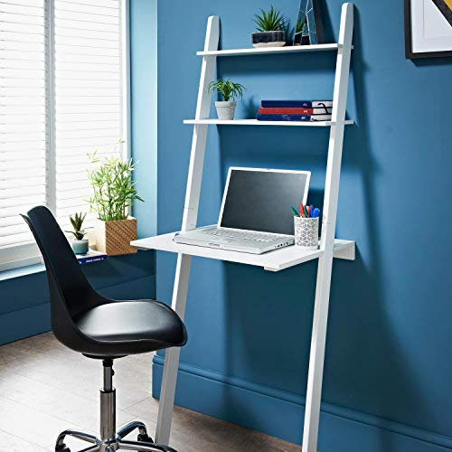 New Stunning Lokken Ladder Desk - Ideal desk for work and store essentials on the shelves