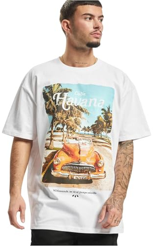 Mister Tee Herren T-Shirt Havana Vibe Oversize Tee White L