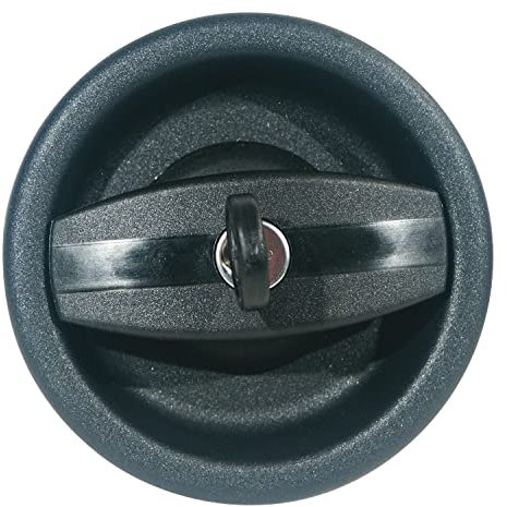 Zadi - Serrure ronde plastique pour véhicules de loisirs ZADI Coloris - Noir