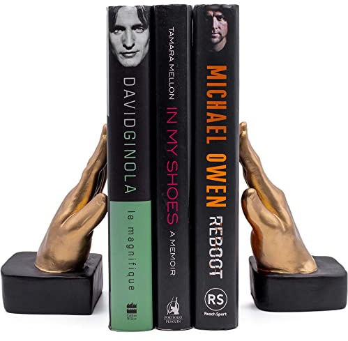 Polyresin Open Palm Reading Hands Bookends Book Holder Stand