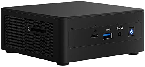 Intel NUC 12 Pro Wall Street Canyon Kit Mini PC (32 GB RAM, 1 TB SSD, Intel 12-Core i7-1260P, Iris Xe Graphics) Desktop aziendale, 2 Thunderbolt 4, Ethernet, Wi-Fi 6E, 3 anni WRT, IST Hub, Win 11 Pro