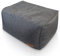 Aiire Sitzhocker Grau rechteckiger 50x40x30 cm - Pouf Hocker, Sitzpouf, Hochwertiger, Pflegeleichter Sitzpuff - Sitzsack Fußstütze oder fußhocker für Wohnzimmer und Schlafzimmer