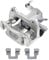 Frankberg Brake Caliper Disc Brake Rear Left with Bracket Cast Aluminium (Hole spacing of the bracket 90mm) Compatible with Mi.n.i Mi.n.i Cabriolet Mi.n.i Clubman Replace# 34216776925