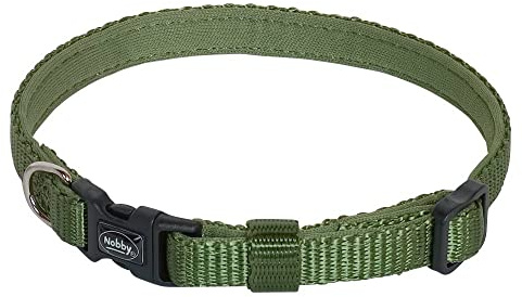 Nobby Halsband Classic Preno Mini, waldgrün, L: 13-20 cm, B: 10 mm, 1 Stück