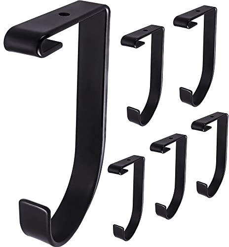 Saderoy 6-Pack Storage Hook for Garage Ceiling Rack & Wall Shelves, Alloy Steel, 70lbs Capacity, Black