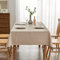 BALCONY & FALCON rechteckige Jacquard-Tischdecken, 145 x 300 cm Leinenoptik Tischtuch in Küchen, Restaurants, Cafés, Gärten, im Freien, Partys, Hochzeiten, Festivals, Beige