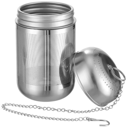 GOOHOCHY Stainless Steel Cooking Infuser Bag Black Tea Mesh Spice Bag Filter Portable Household Seasoning Ball Reusable Strainer for Soup and Marinade