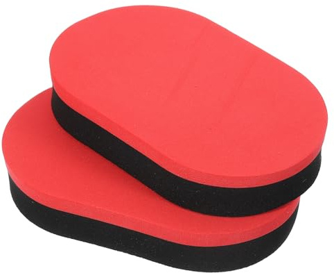 PATIKIL 2 Pack Tischtennis Gummi Pflege Schwamm Ping Paddel Rot Schwarz