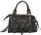 Gave Lux Umhängetasche für Damen. Handwerkliches Produkt. Außenmaterial: Echtes Leder. HERGESTELLT IN ITALIEN. GLX220609123FBG-SCHWARZ. 25x15x10 cm