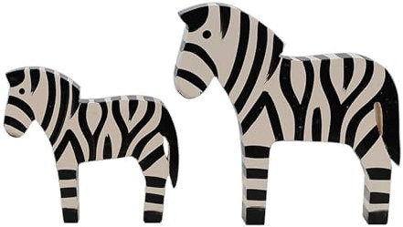 Whbbbj Zebra-Holzskulptur, Zebra-Holzfigur-Statue, Zebra-Holzornament, handgefertigte Tierskulptur, Holzschnitzerei-Pferdeornament, for Heimbüro-Tisch-Bücherregal-Dekoration