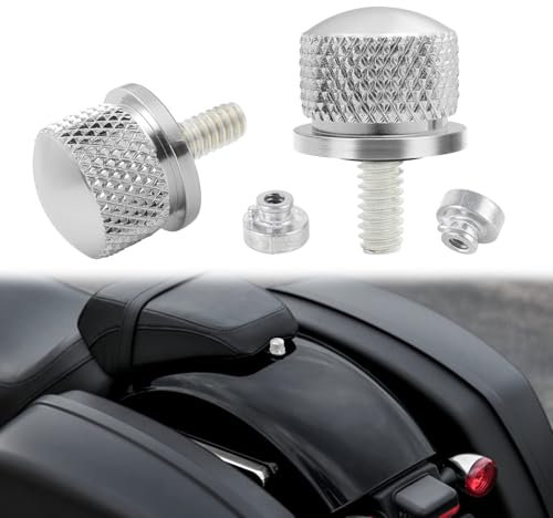 DREAMIZER Vite per sella moto, Vite di fissaggio per sella posteriore per moto, Vite per montaggio parafango posteriore CNC compatibile con Harley Sportster XL883 1200 48 Touring Dyna Softail Glide