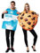 Vobumix Milch Und Kekse-kostüm, Lustiges Paar-Maskottchen-kostüm, Halloween-Kleid, Frühstücksessen-Outfit Für Cosplay Zum Thema Essen