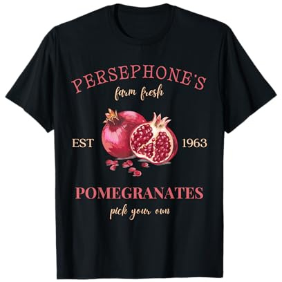 Persephone's Granatapfel-Liebhaber altgriechische Mythologie T-Shirt