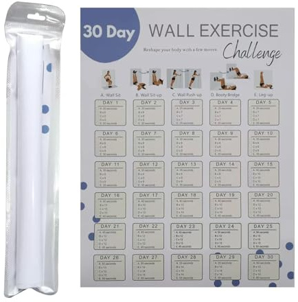 30- -Übungsplaner, 30- -Übungsherausforderungsposter | Fitness-Challenge