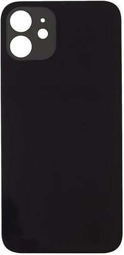 bcmhub FOR Back Cover Glass compatibile with iPhone 12| Rear Housing Replacement (Black)
