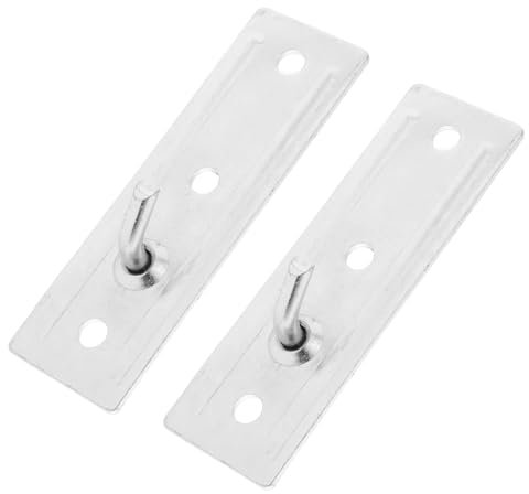 HOMSFOU 1 Jeu support de chauffe-eau accroche murale support chauffe-eau support mural invisible accroche chauffe-eau installation de mur de chauffage Support de fixation le fer Silver