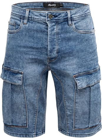 REPUBLIX Herren Cargoshorts Männer Kurze Bermuda Jeans Hose Regular Fit R7036