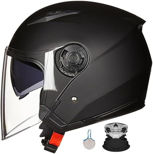 Visière De Casque De Pédale De Moto, Demi-Casque De Moto 3/4 Ouvert pour Moto Et Scooter, Protection en Cas De Chute Protéger Efficacement La Sécurité Routière des Utilisateurs 5,L