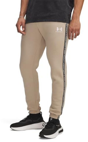 Under Armour Mens Ua Icon Fleece Jogger Taping Joggers City Khaki S